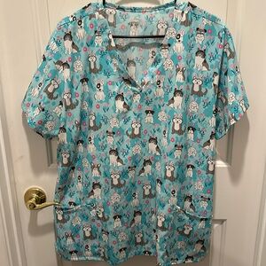 Easter Bunny Dog Scrub Top *sooo cute!!